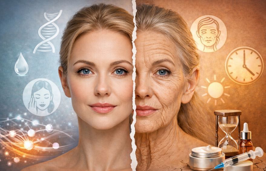 Как происходит старение кожи лица 