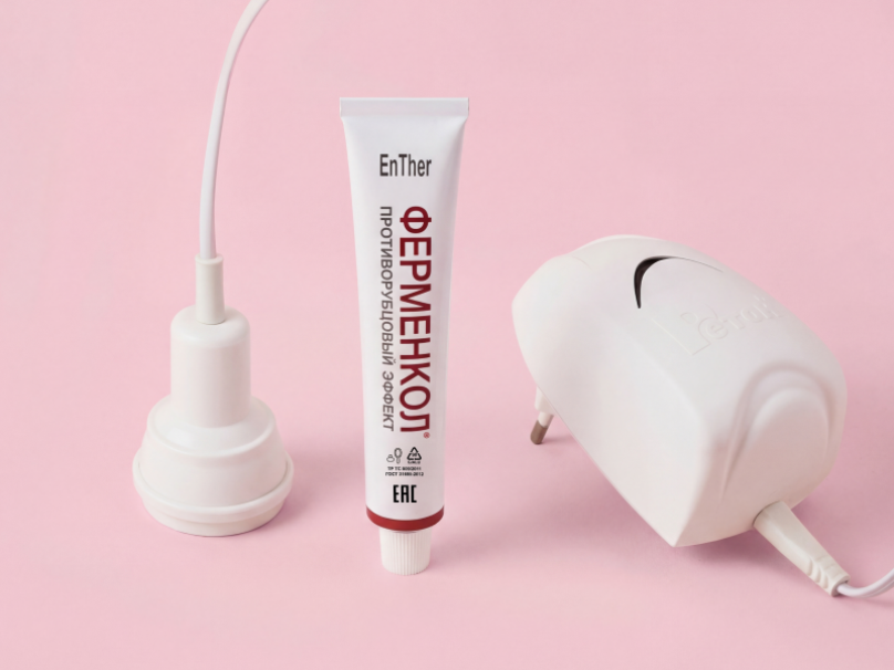 Комплект от рубцов Ферменкол гель 30 г + Ретон для фонофореза