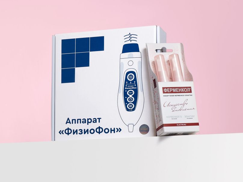 Комплект Ферменкол Элактин + ФизиоФон для фонофореза