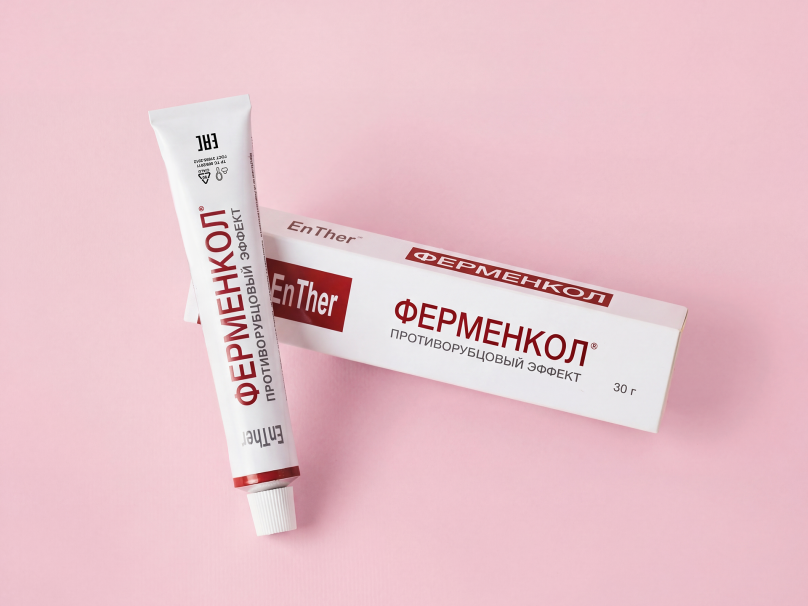 Комплект от рубцов Ферменкол гель 30 г + Невотон для электрофореза